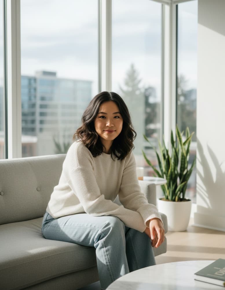 A young woman at home in Seattle, 2026